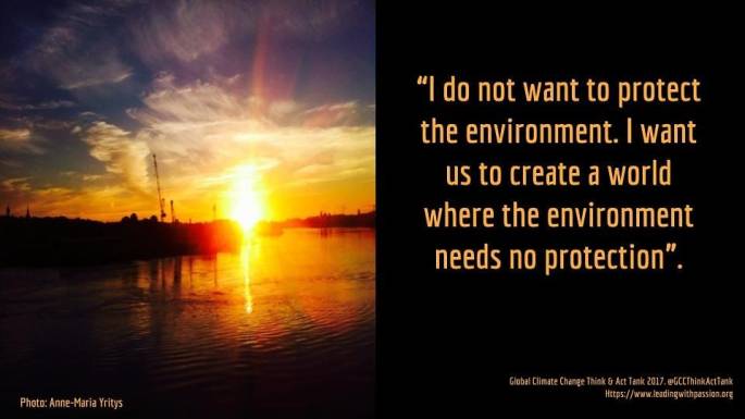 Why Should You Have to Protect The Environment